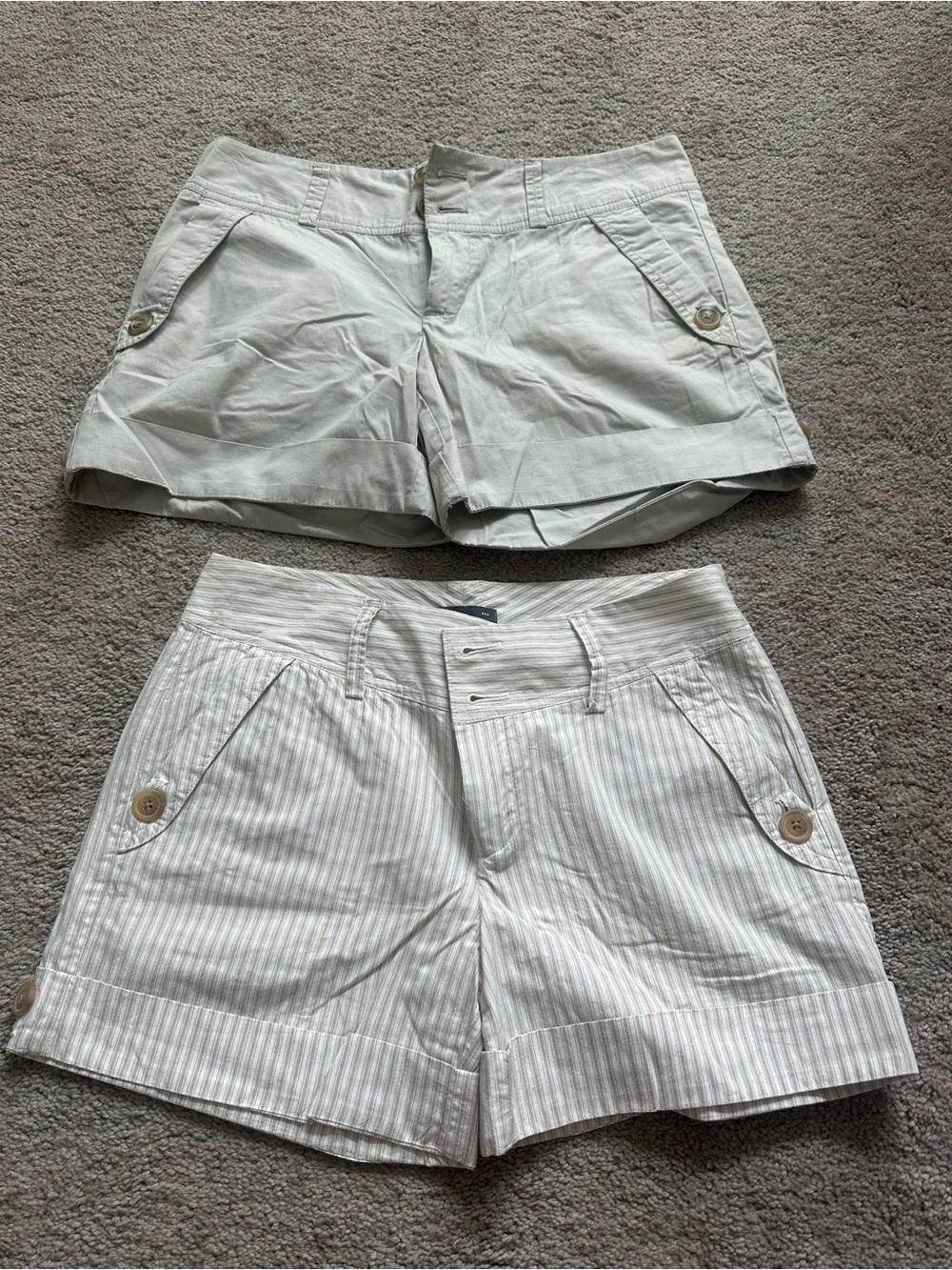 Gap lot of 2 Light Beige Women's Casual Shorts - Versatile Summer Style